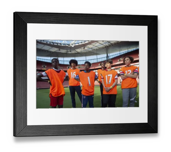 Framed Print : Arsenal Football Club 2022: 107 Ballboy Contenders Battle for a Spot