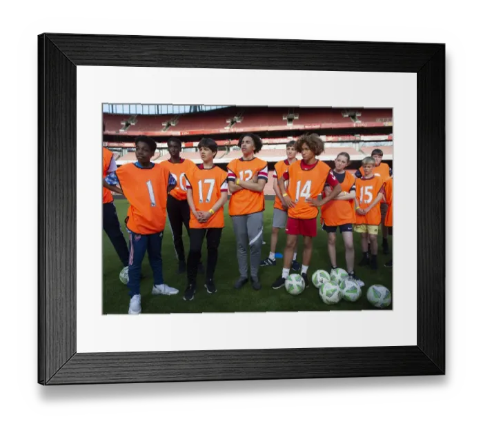 Framed Print : Arsenal Football Club 2022: 108-Player Ball Squad Trials Framed Print : Arsenal Football Club 2022: 108-Player Ball Squad Trials