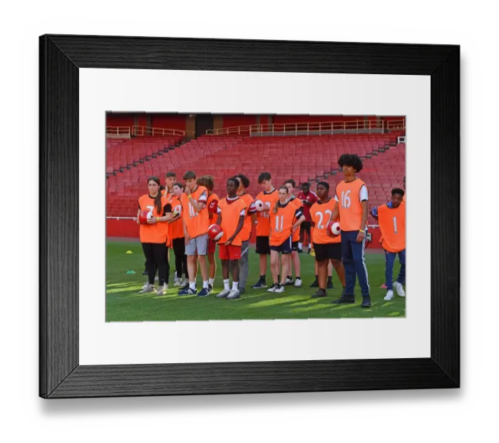 Framed Print : Arsenal Football Club 2022: 115 Ballboy Contenders Battle for a Spot