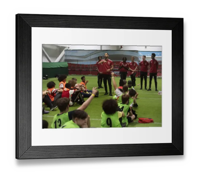 Framed Print : Arsenal's 2022 Ball Squad Trials: The Quest for the Perfect Eleven