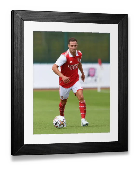 Framed Print : Arsenal's Cedric Soares Pushes His Limits in Arsenal FC's Pre-Season Training