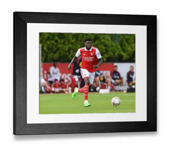 Framed Print : Thomas Partey Training with Arsenal: Pre-Season Match against Ipswich Town (2022-23)