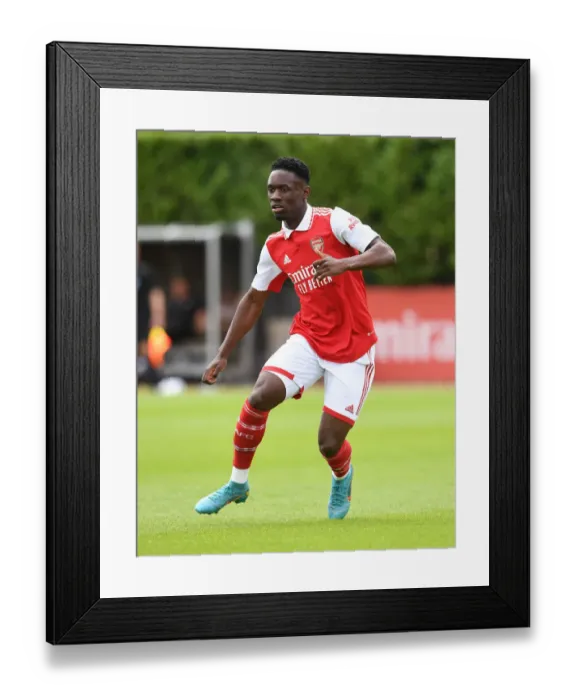Framed Print : Arsenal's Flo Balogun Stars in Pre-Season: Arsenal 1-0 Ipswich Town