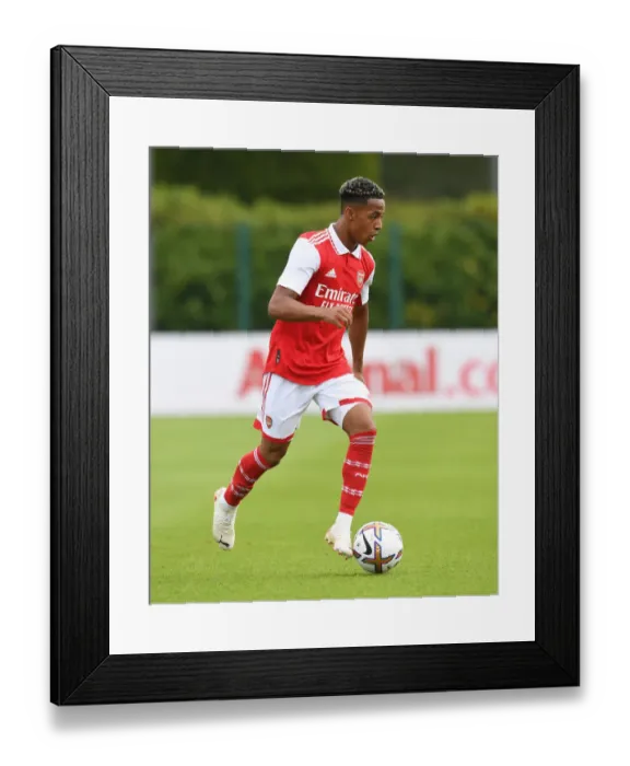 Framed Print : Omari Hutchinson Steals the Show: Arsenal's Rising Star Shines in Pre-Season Victory over Ipswich Town