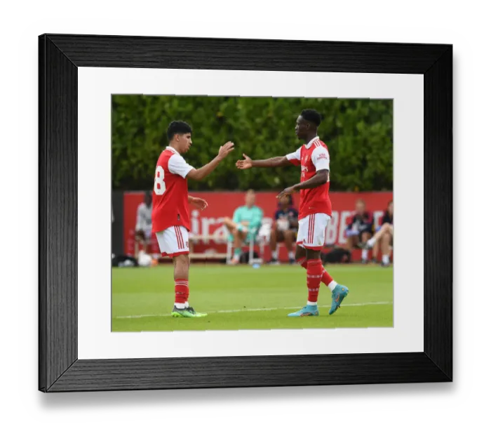 Framed Print : Arsenal's Flo Balogun Scores in Pre-Season Win Against Ipswich Town Framed Print : Arsenal's Flo Balogun Scores in Pre-Season Win Against Ipswich Town