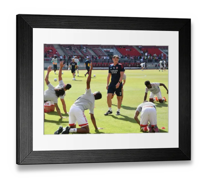 Framed Print : Arsenal FC Training at 1. FC Nürnberg: Pre-Season Preparation (July 2022)