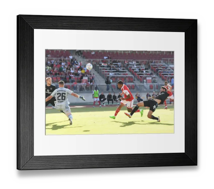 Framed Print : Gabriel Jesus's Own Goal: Arsenal's Pre-Season Woe vs. 1. FC Nurnberg (2022-23)