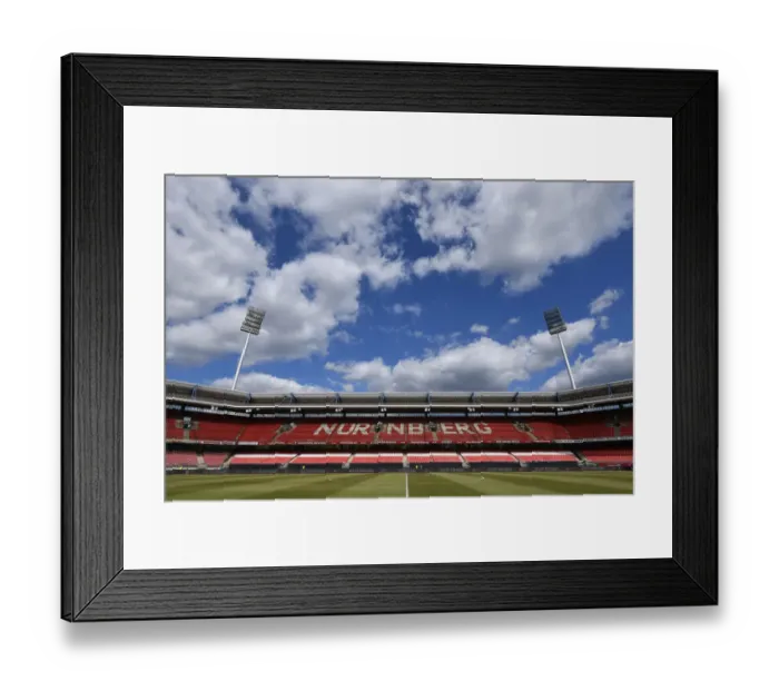 Framed Print : Arsenal vs. 1. FC Nürnberg: Pre-Season Friendly at Max-Morlock-Stadion, July 2022