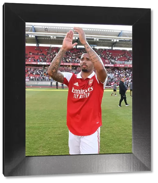 Arsenal's Gabriel Jesus Celebrates Pre-Season Win with Nuremberg Fans