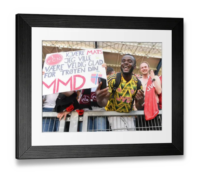 Framed Print : Arsenal Fans in Nuremberg: Pre-Season Match Against 1. FC Nurnberg, 2022