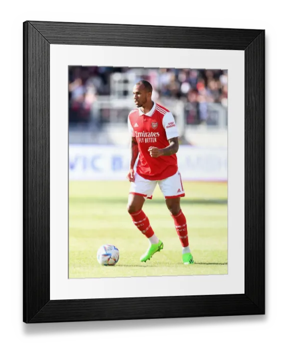 Framed Print : Arsenal's Gabriel Magalhaes in Pre-Season Action Against 1. FC Nurnberg