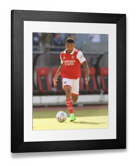 Framed Print : Arsenal's Gabriel Jesus Shines in Pre-Season Victory over 1. FC Nurnberg