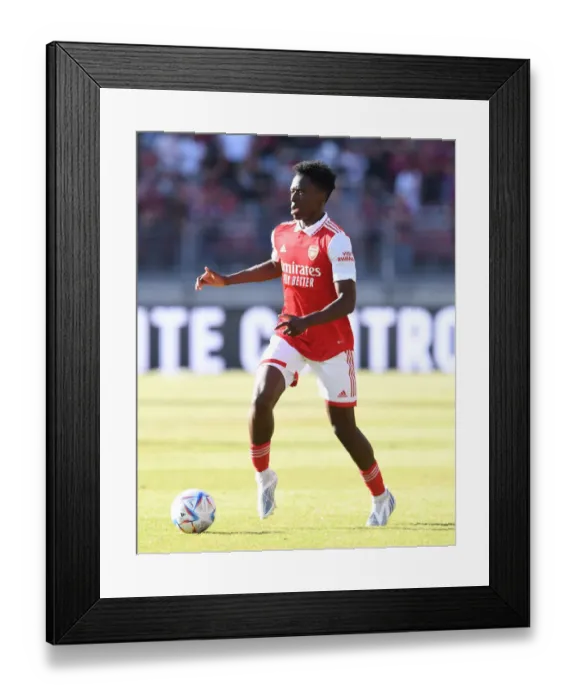 Framed Print : Albert Sambi Lokonga Steals the Show: Arsenal's Pre-Season Victory over 1. FC Nurnberg