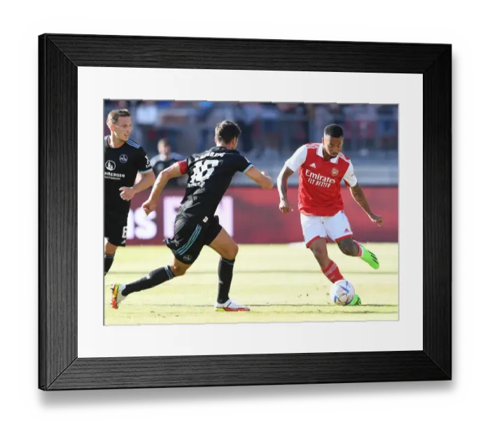 Framed Print : Gabriel Jesus Stars in Arsenal's Pre-Season Victory over 1. FC Nürnberg