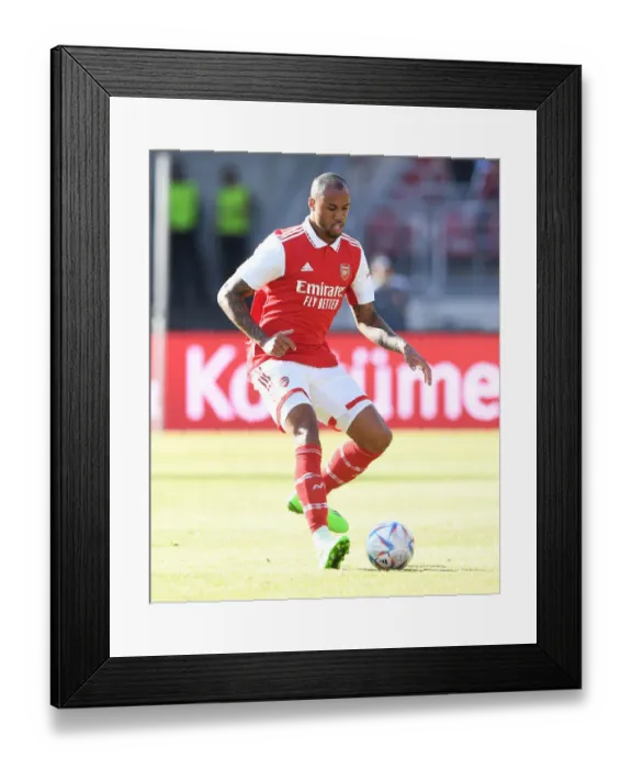 Framed Print : Arsenal's Magalhaes in Action: FC Nürnberg Pre-Season Clash, 2022