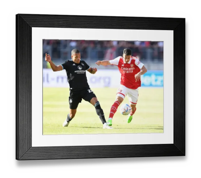 Framed Print : Gabriel Martinelli Shines: Arsenal's Pre-Season Triumph over 1. FC Nürnberg Framed Print : Gabriel Martinelli Shines: Arsenal's Pre-Season Triumph over 1. FC Nürnberg
