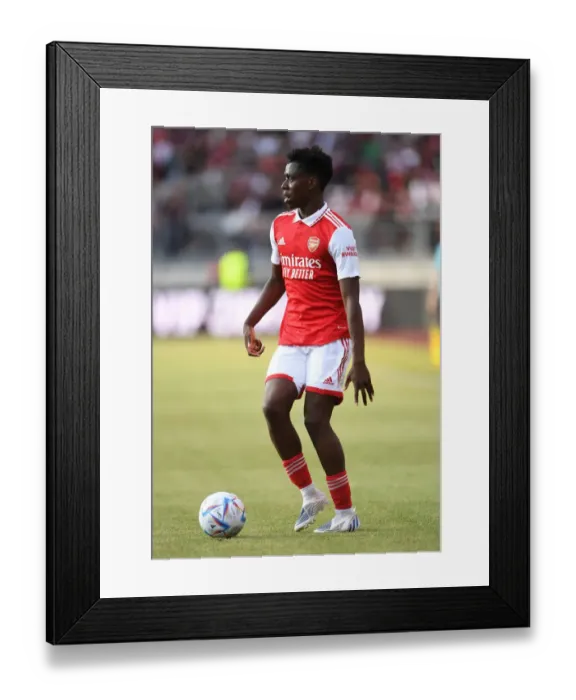 Framed Print : Arsenal's Albert Sambi Lokonga in Action against 1. FC Nurnberg in Pre-Season Friendly