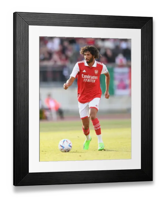 Framed Print : Arsenal's Mohamed Elneny in Action: FC Nurnberg vs Arsenal Pre-Season Friendly (2022)