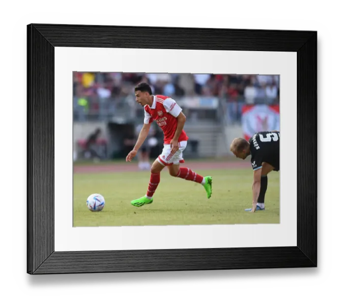 Framed Print : Arsenal's Pre-Season Standout: Gabriel Martinelli Scores in Victory Against 1. FC Nurnberg