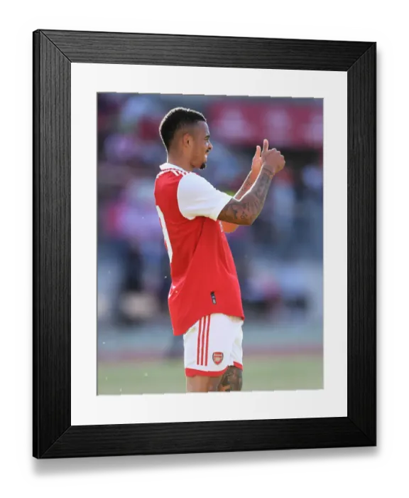 Framed Print : Gabriel Jesus Shines in Arsenal's Pre-Season Victory over 1. FC Nürnberg