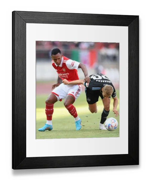Framed Print : Marquinhos Shines: Arsenal's Pre-Season Victory over 1. FC Nürnberg (2022-23)