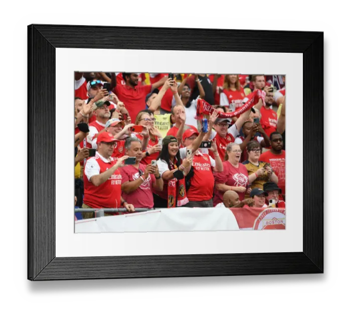 Framed Print : Arsenal FC Fans Passionate Pre-Season Clash Against Everton in Baltimore (2022-23) Framed Print : Arsenal FC Fans Passionate Pre-Season Clash Against Everton in Baltimore (2022-23)