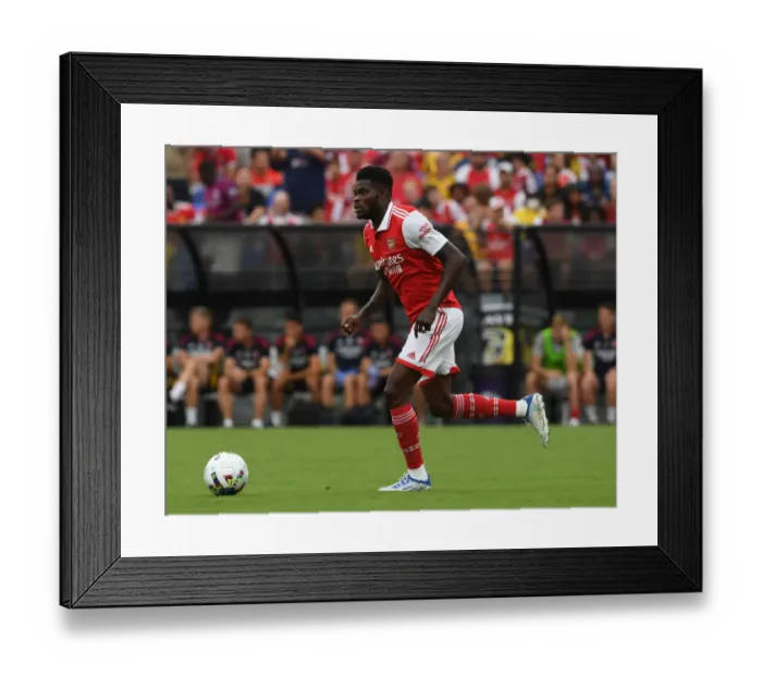 Framed Print : Thomas Partey in Action: Arsenal vs Everton Pre-Season Clash, 2022-23 Framed Print : Thomas Partey in Action: Arsenal vs Everton Pre-Season Clash, 2022-23