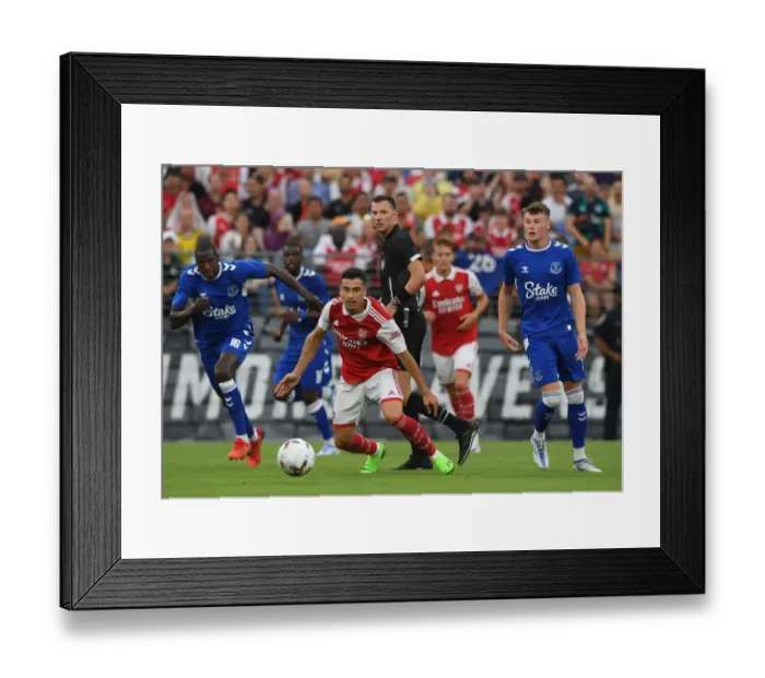 Framed Print : Gabriel Martinelli Shines: Arsenal's Pre-Season Victory Over Everton Framed Print : Gabriel Martinelli Shines: Arsenal's Pre-Season Victory Over Everton
