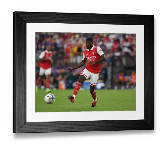 Framed Print : Arsenal FC in Pre-Season USA Tour: Ainsley Maitland-Niles at Arsenal vs. Everton in Baltimore