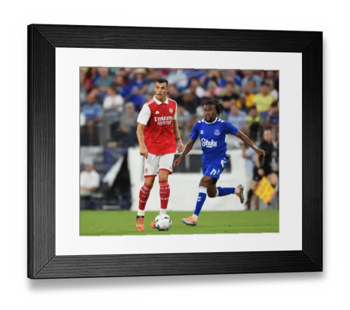 Framed Print : Arsenal FC in Pre-Season: Granit Xhaka at M&T Bank Stadium vs. Everton (2022) Framed Print : Arsenal FC in Pre-Season: Granit Xhaka at M&T Bank Stadium vs. Everton (2022)