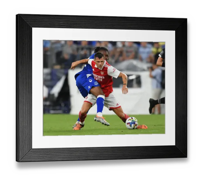 Framed Print : Xhaka vs. Iwobi: Battle in Baltimore - Arsenal vs. Everton Pre-Season Clash Framed Print : Xhaka vs. Iwobi: Battle in Baltimore - Arsenal vs. Everton Pre-Season Clash