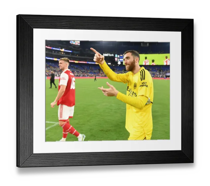 Framed Print : Arsenal Football Club in Pre-Season USA Tour: Matt Turner Post-Match at M&T Bank Stadium, Baltimore