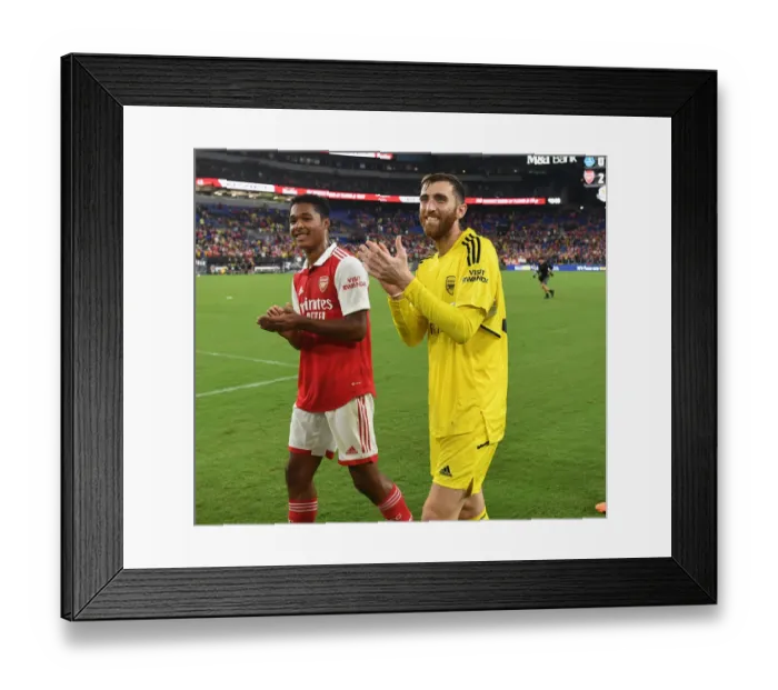 Framed Print : Arsenal Football Club: Reuniting with Fans in Baltimore after Pre-Season Clash with Everton