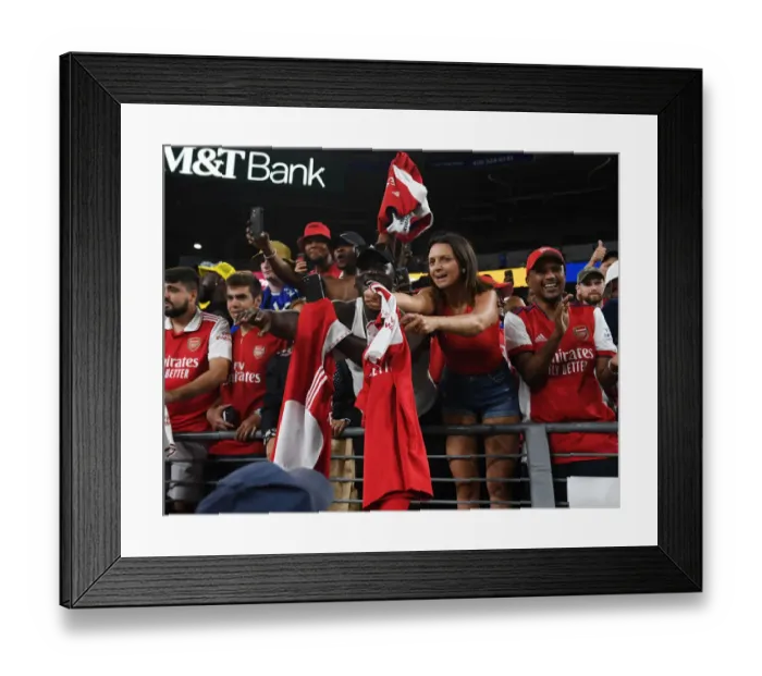 Framed Print : Arsenal Fans Gather After Pre-Season Match vs. Everton in Baltimore Framed Print : Arsenal Fans Gather After Pre-Season Match vs. Everton in Baltimore