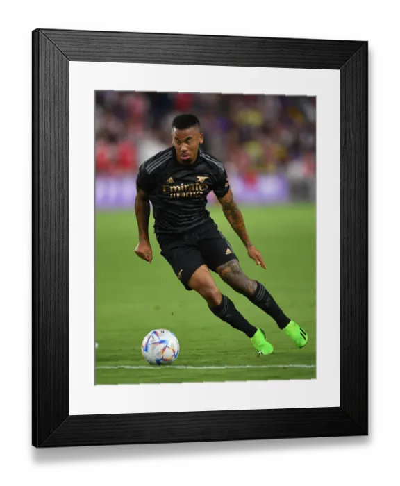 Framed Print : Arsenal's Gabriel Jesus Scores in Pre-Season Victory over Orlando City SC (2022)