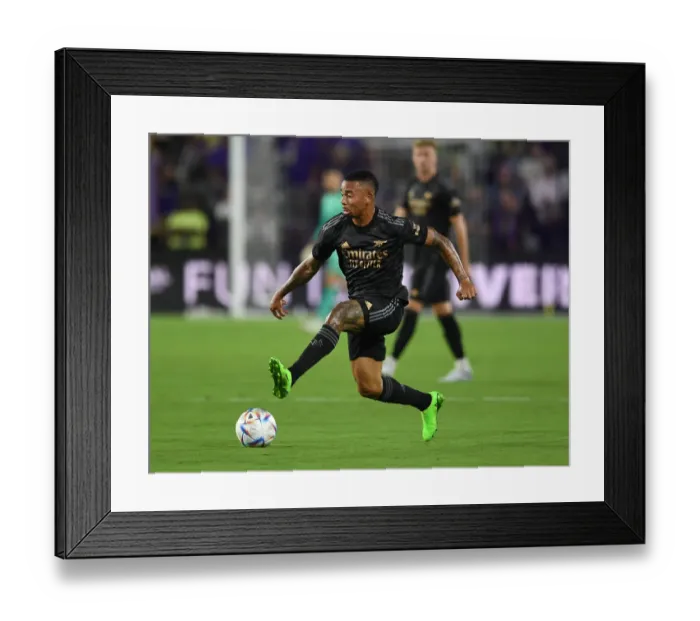 Framed Print : Arsenal's Gabriel Jesus in Action: Orlando City SC Pre-Season Clash (2022) Framed Print : Arsenal's Gabriel Jesus in Action: Orlando City SC Pre-Season Clash (2022)
