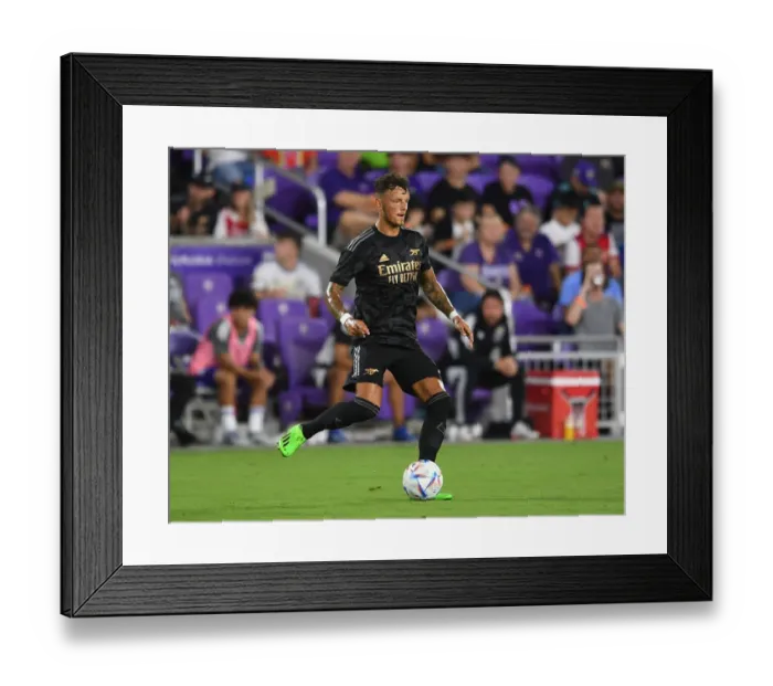 Framed Print : Arsenal's Ben White Trains with Orlando City SC during 2022-23 Pre-Season Friendly Framed Print : Arsenal's Ben White Trains with Orlando City SC during 2022-23 Pre-Season Friendly