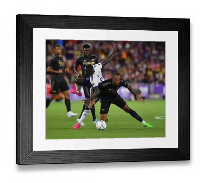 Framed Print : Clash of Titans: Maglhaes vs. Michael - Arsenal's Pre-Season Showdown with Orlando City SC Framed Print : Clash of Titans: Maglhaes vs. Michael - Arsenal's Pre-Season Showdown with Orlando City SC