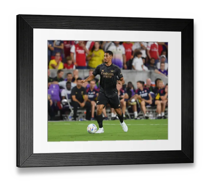 Framed Print : Arsenal's William Saliba Training with Orlando City SC during 2022 Pre-Season Friendly Framed Print : Arsenal's William Saliba Training with Orlando City SC during 2022 Pre-Season Friendly