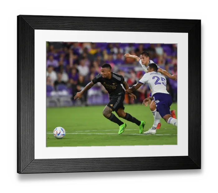 Framed Print : Gabriel Jesus Trains with Orlando City SC during Arsenal's 2022-23 Pre-Season Friendly