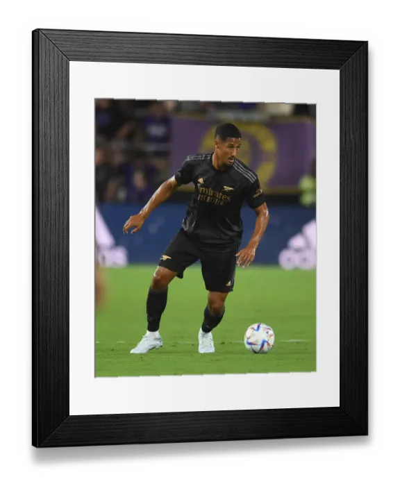 Framed Print : Arsenal's William Saliba in Action against Orlando City SC during 2022 Pre-Season Friendly Framed Print : Arsenal's William Saliba in Action against Orlando City SC during 2022 Pre-Season Friendly