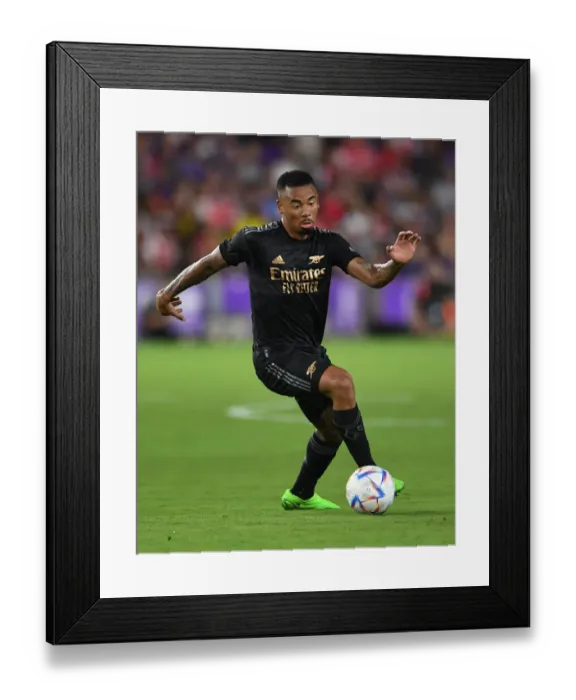 Framed Print : Arsenal's Gabriel Jesus in Action: Orlando City SC Pre-Season Clash (2022-23)