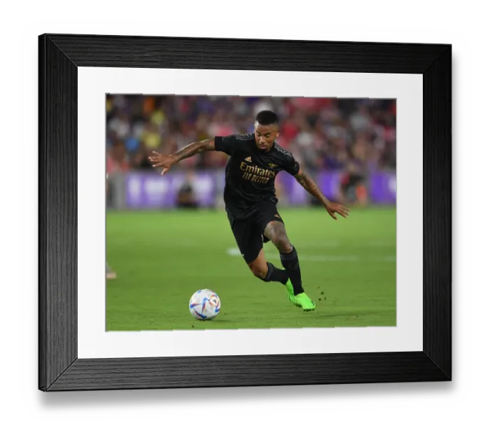 Framed Print : Gabriel Jesus in Action: Arsenal vs Orlando City SC (2022 Pre-Season Friendly)