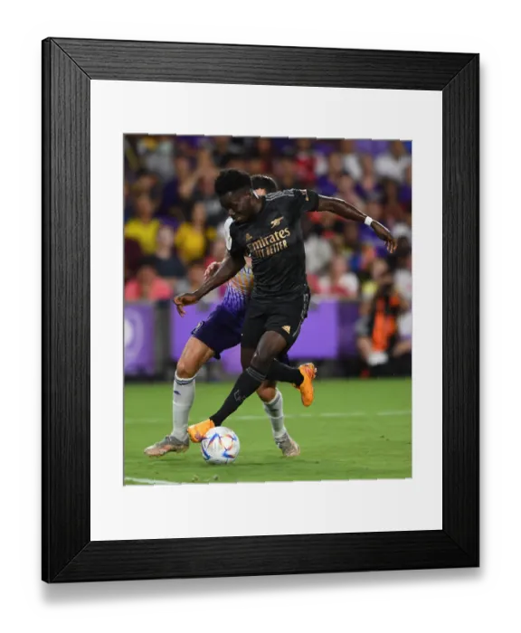 Framed Print : Arsenal's Bukayo Saka in Action against Orlando City SC (2022-23)