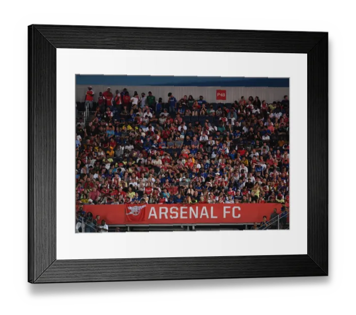 Framed Print : Arsenal Fans at the Florida Cup: Chelsea vs. Arsenal, Orlando 2022