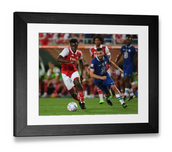 Framed Print : Nketiah vs. Kovacic: A Clash of Talents in the Arsenal vs. Chelsea Florida Cup 2022-23 Match Framed Print : Nketiah vs. Kovacic: A Clash of Talents in the Arsenal vs. Chelsea Florida Cup 2022-23 Match