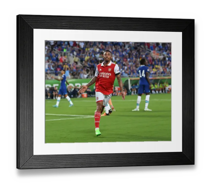 Framed Print : Gabriel Jesus Scores First Arsenal Goal: Arsenal Defeats Chelsea in Florida Cup 2022-23 Framed Print : Gabriel Jesus Scores First Arsenal Goal: Arsenal Defeats Chelsea in Florida Cup 2022-23