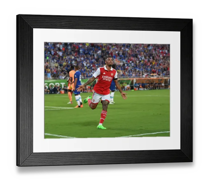 Framed Print : Gabriel Jesus Scores First Arsenal Goal: Arsenal Defeats Chelsea in 2022-23 Florida Cup Framed Print : Gabriel Jesus Scores First Arsenal Goal: Arsenal Defeats Chelsea in 2022-23 Florida Cup
