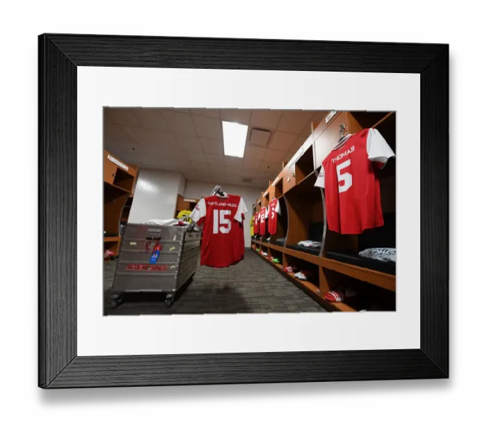 Framed Print : Arsenal vs. Chelsea: Florida Cup 2022-23 - A Peek into Arsenal's Changing Room Framed Print : Arsenal vs. Chelsea: Florida Cup 2022-23 - A Peek into Arsenal's Changing Room