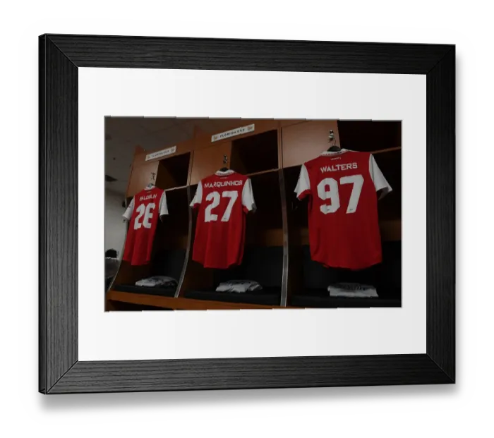 Framed Print : Gear Up: Walters and Marquinhos Prepare for Arsenal vs. Chelsea Showdown - Florida Cup 2022-23